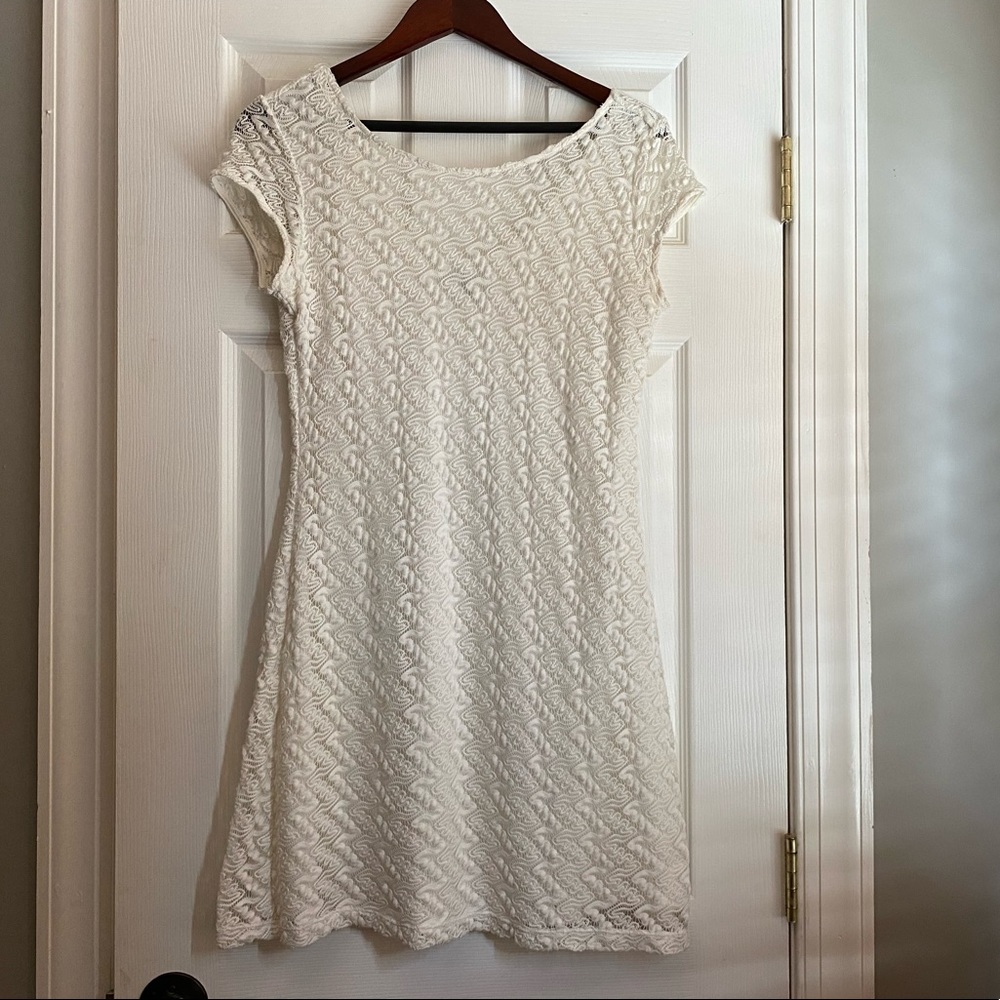 Pretty white soft lace dress